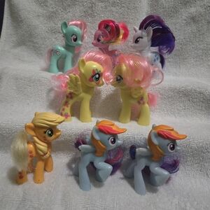 My Little Pony MLP G4 Brushable Lot Of 8 Pony Figures